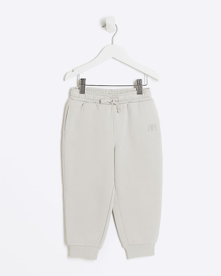 Mini boys stone RI cuffed joggers