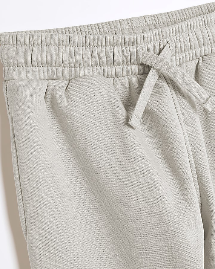 Boys Beige RI cuffed joggers