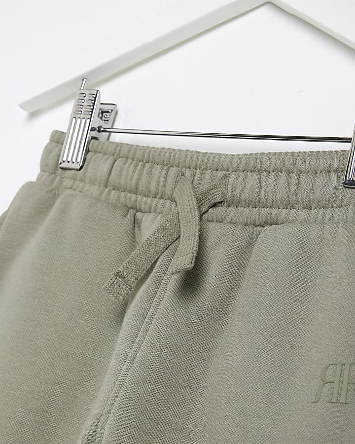 Mini boys khaki RI cuffed joggers