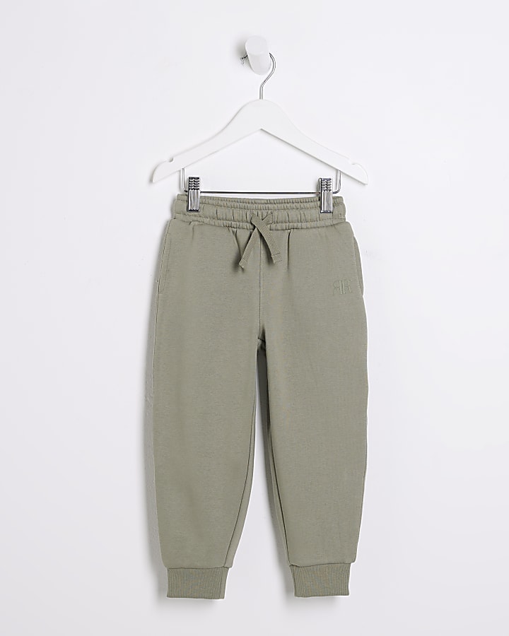 Mini boys khaki RI cuffed joggers