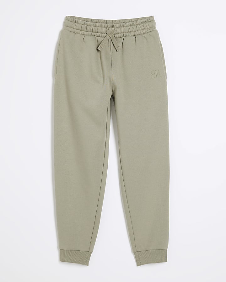 Boys khaki RI cuffed joggers