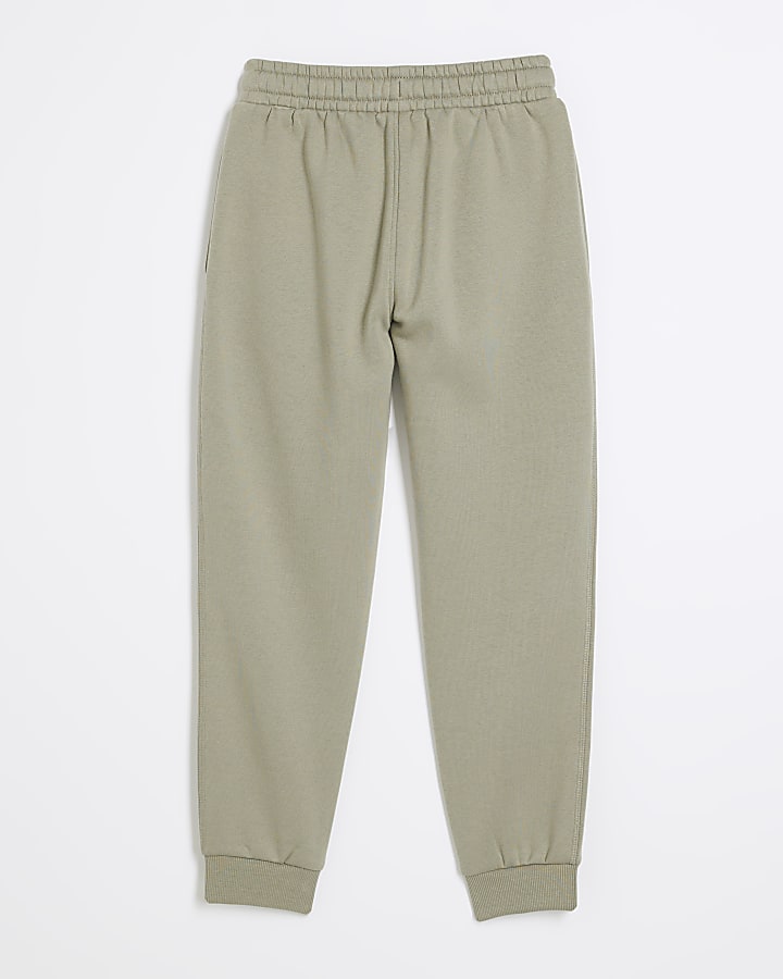 Boys khaki RI cuffed joggers