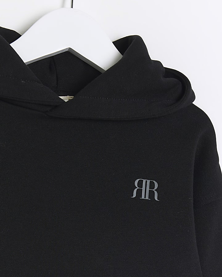 Mini boys black RR hoodie