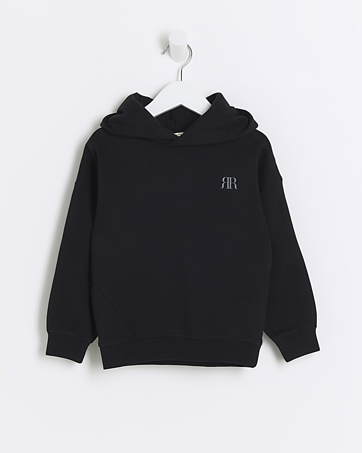 Mini boys black RR hoodie