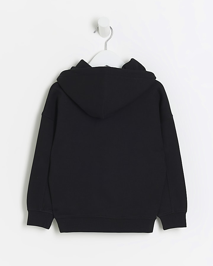 Mini boys black RR hoodie