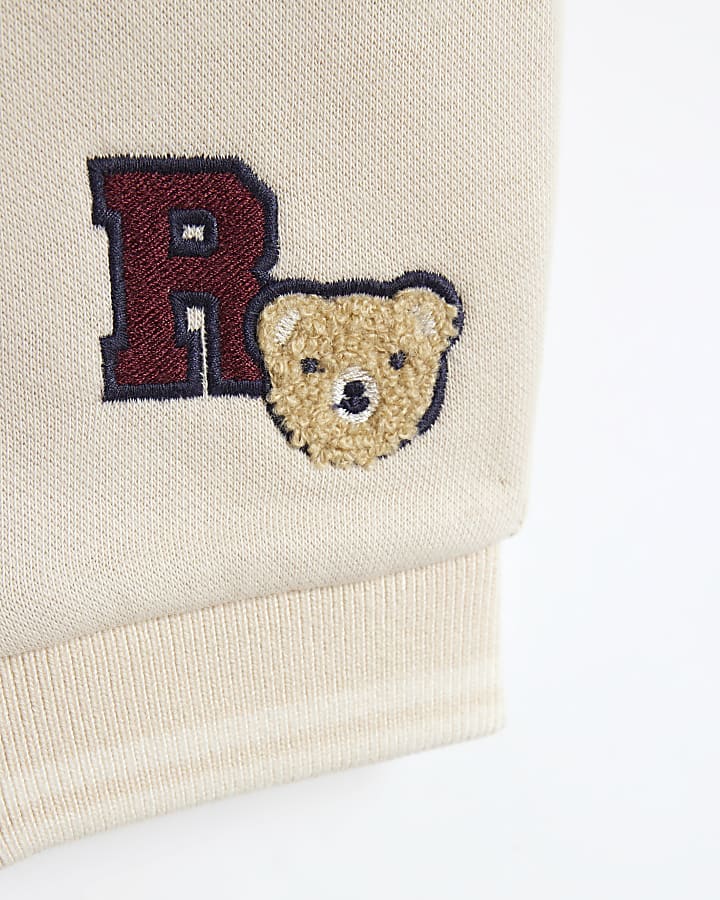 Baby beige embroidered all in one