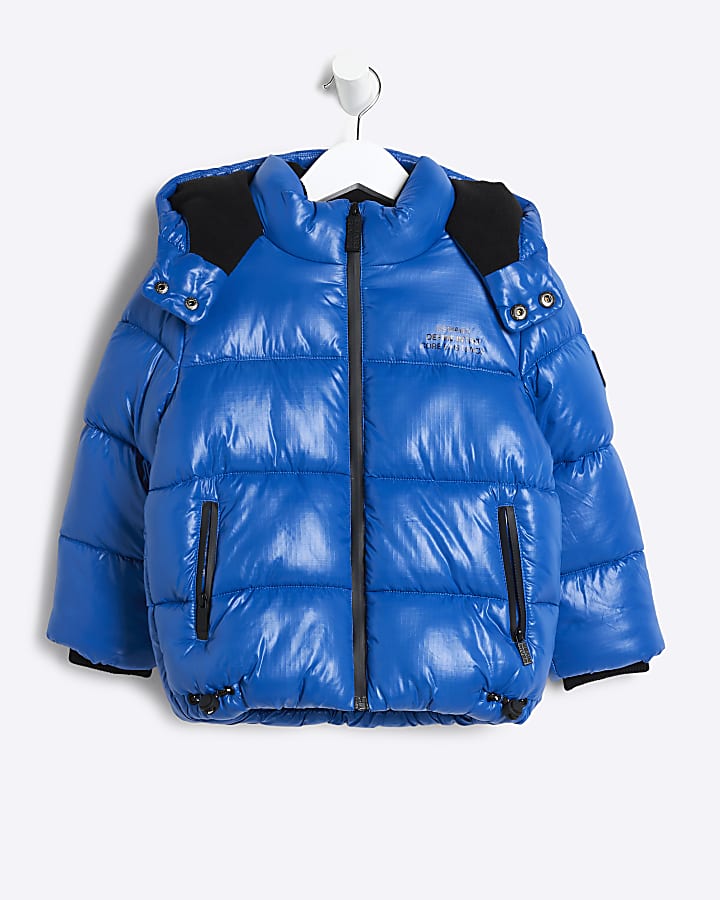 Boys blue padded jacket online