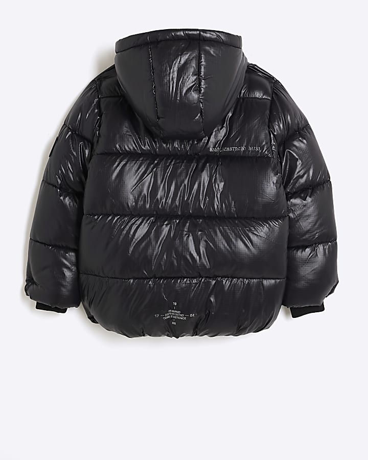 Boys black padded jacket