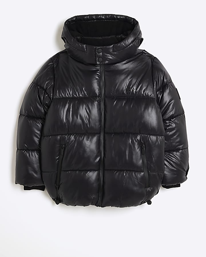 Boys black padded jacket