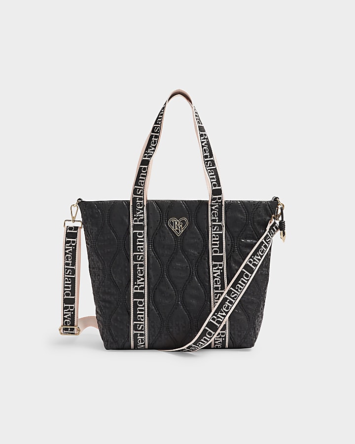 River island monogram shopper bag sale