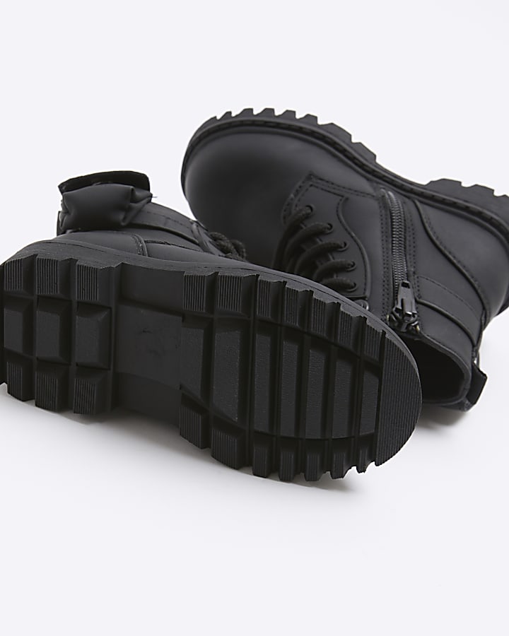 Mini boys black pocket boots