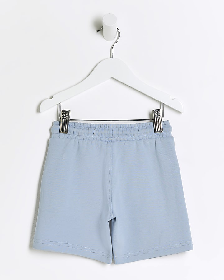 Mini boys blue tech shorts