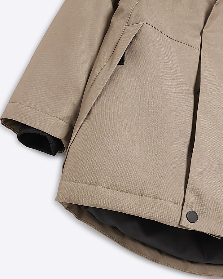 Boys stone parka jacket