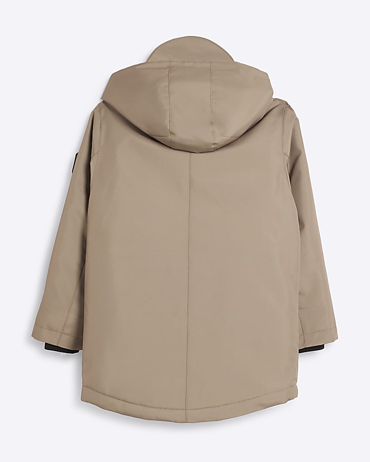 Boys stone parka jacket