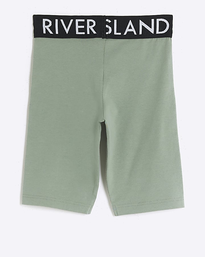 Girls khaki RI cycle shorts