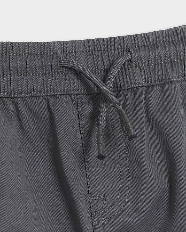 Mini boys grey cargo trousers