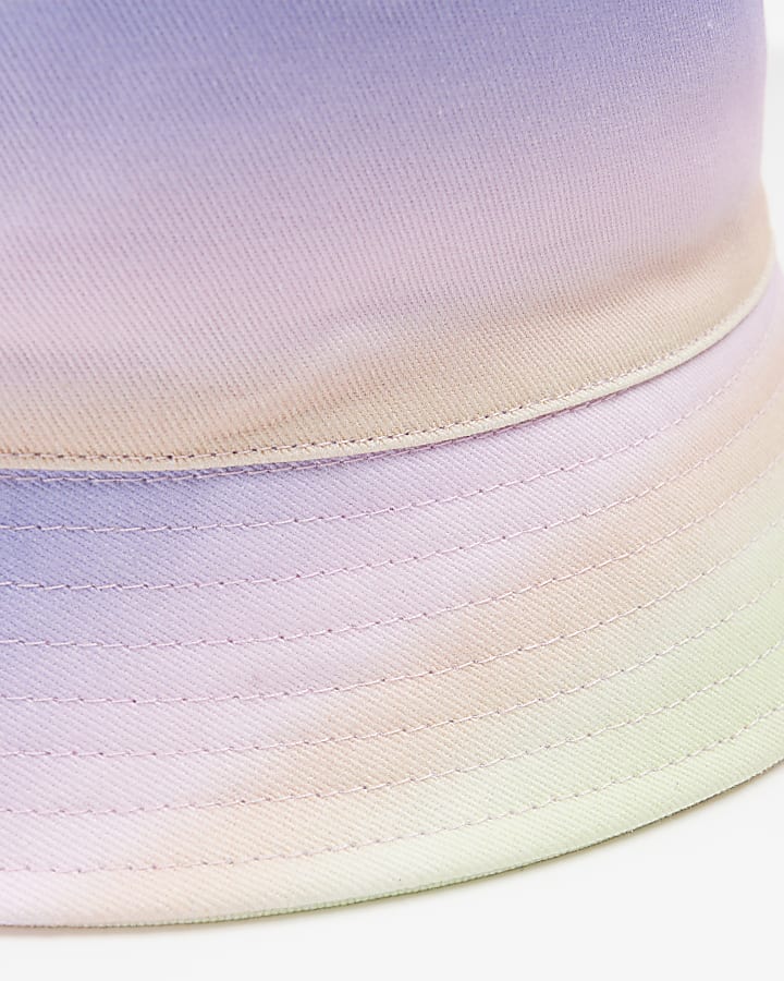 Girls purple ombre bucket hat