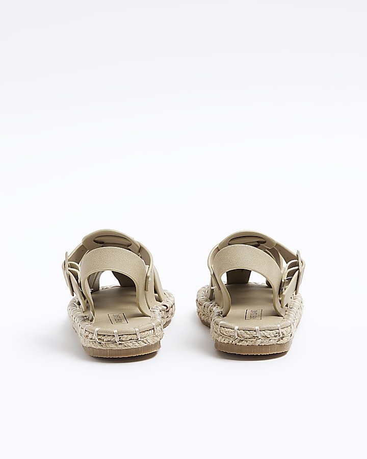 Mini beige gladiator sandals