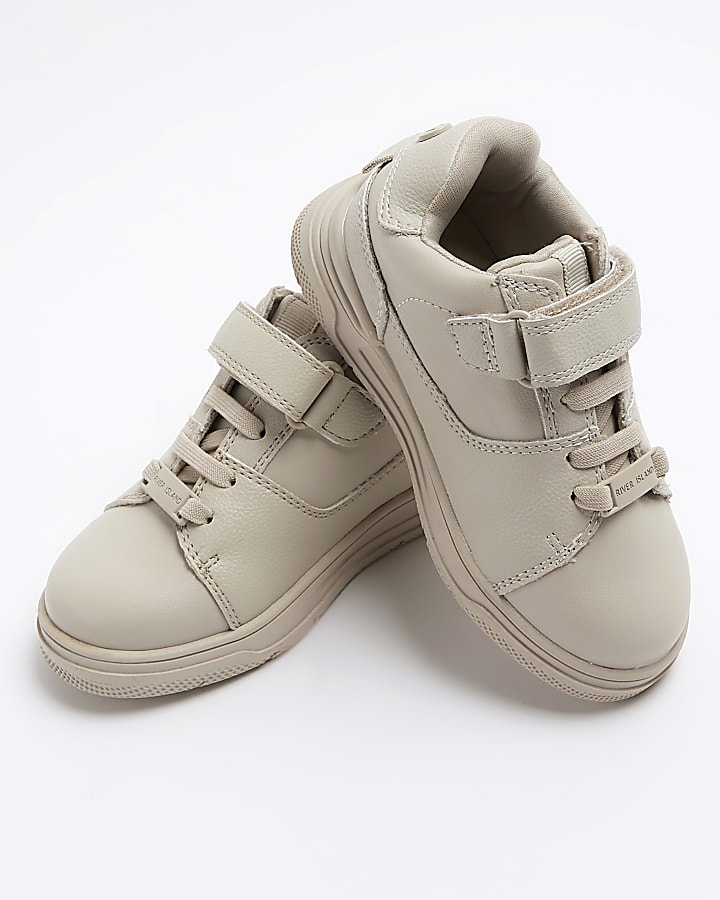 Mini boys stone velcro trainers