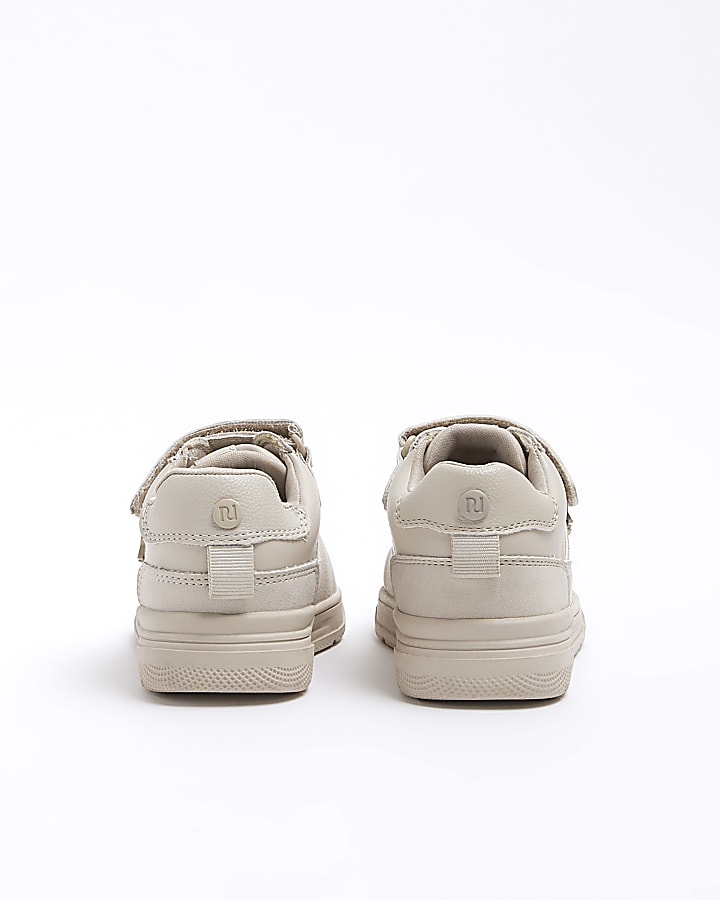 Boys stone velcro trainers