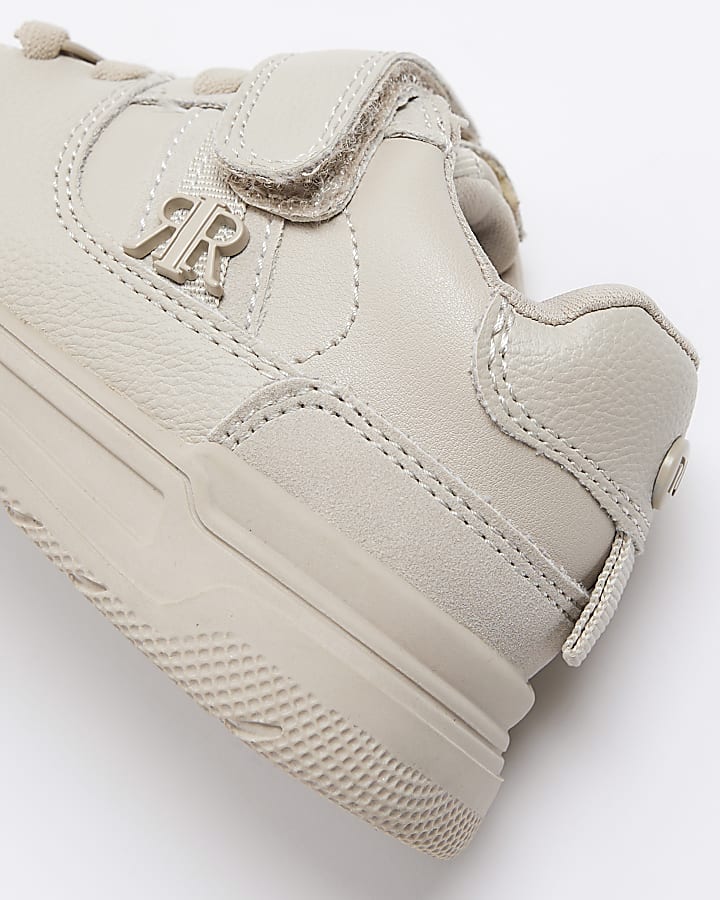 Boys stone velcro trainers