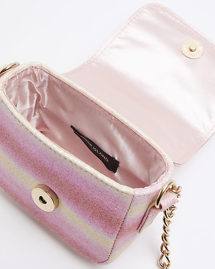 Girls pink ombre mini crossbody bag