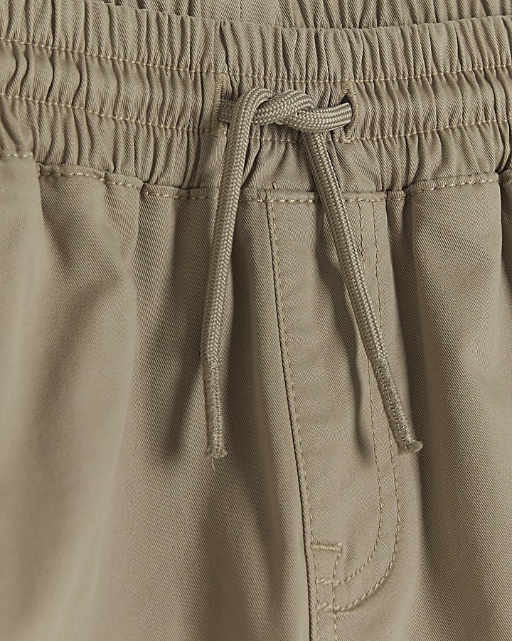 Boys beige cargo trousers