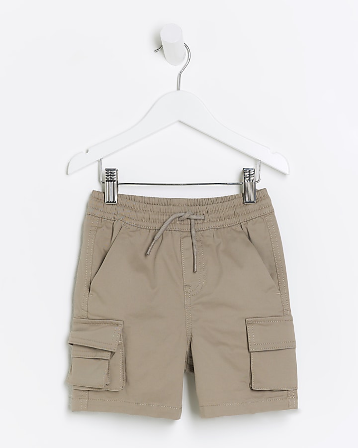 Mini boys stone cargo shorts