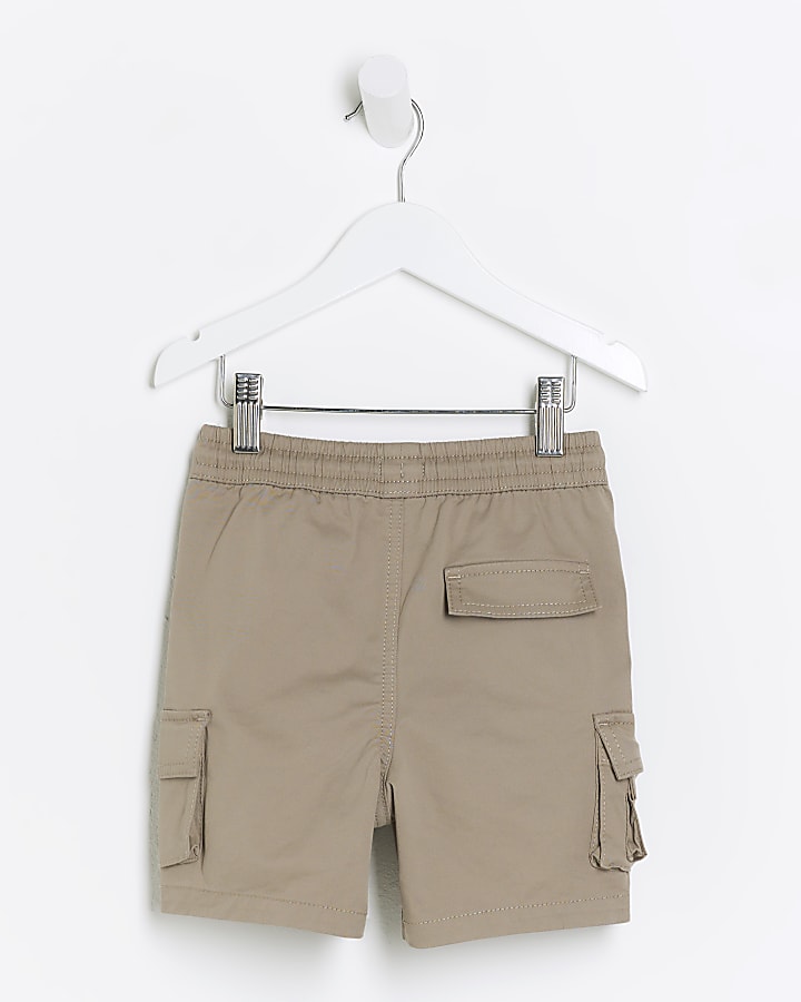 Mini boys stone cargo shorts