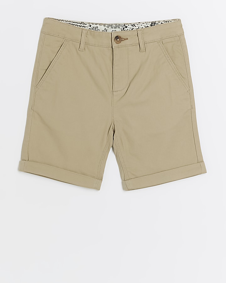 Boys stone chino shorts