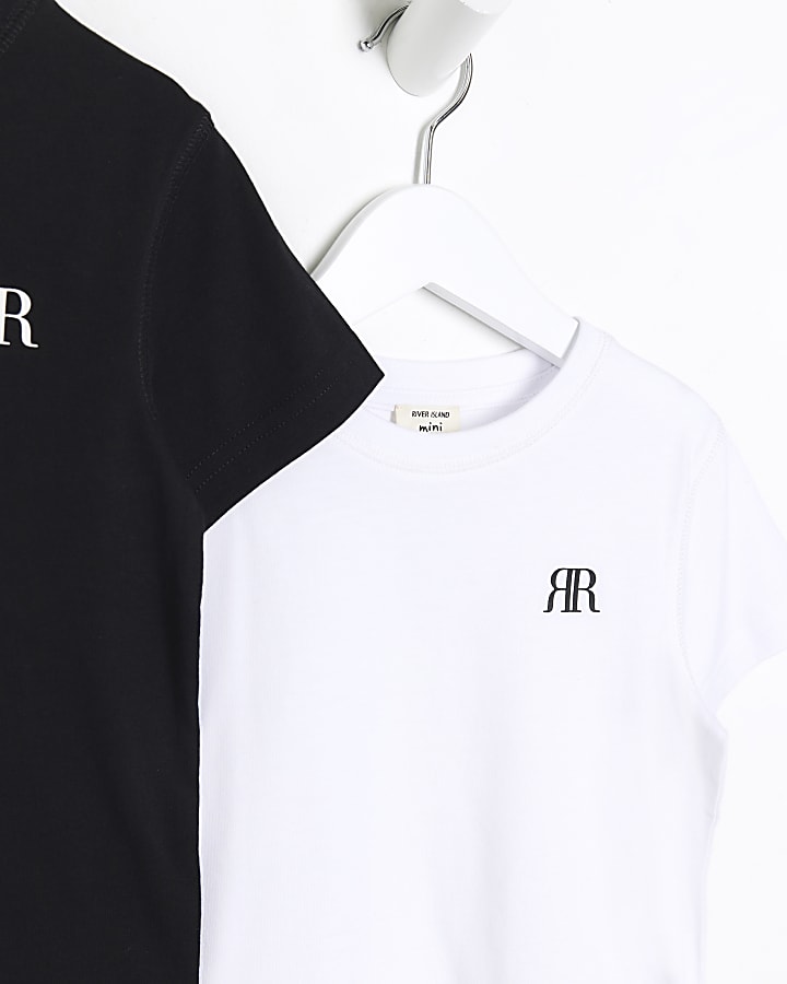 Mini white Ri t-shirt 2 pack