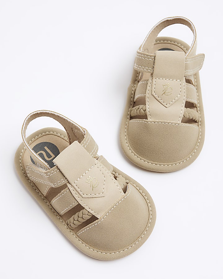 Baby tan gladiator sandals