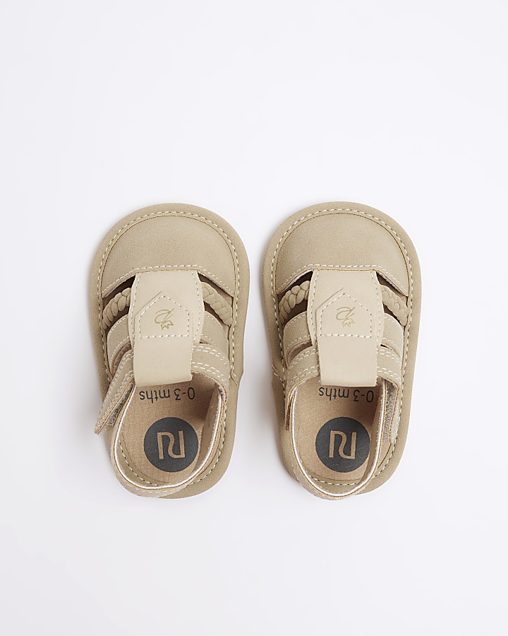 Baby tan gladiator sandals