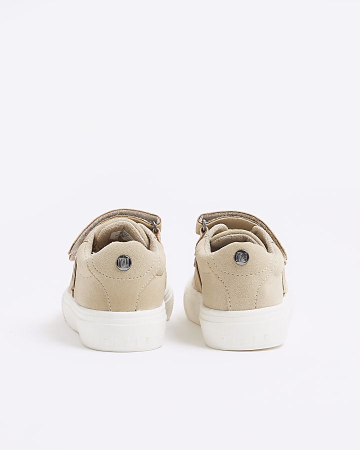 Mini boys stone nubuck trainers