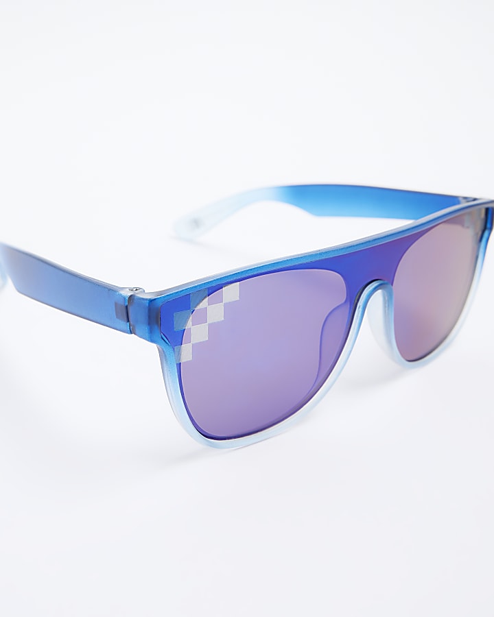 Mini boys blue ombre visor sunglasses