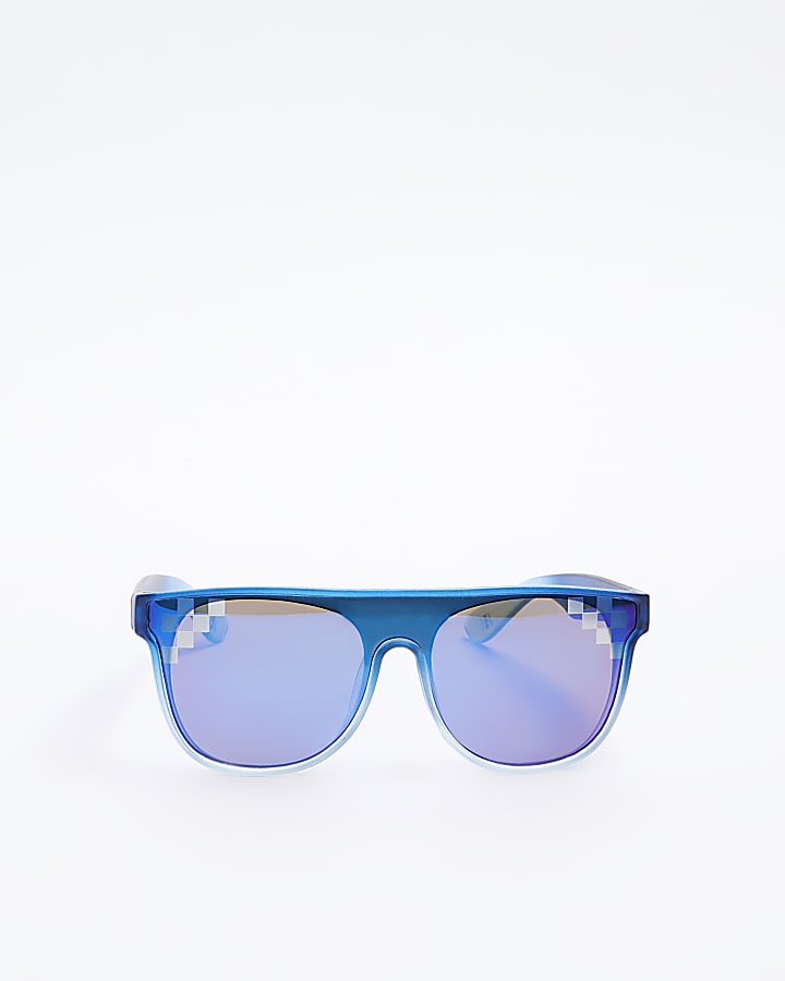 Mini boys blue ombre visor sunglasses