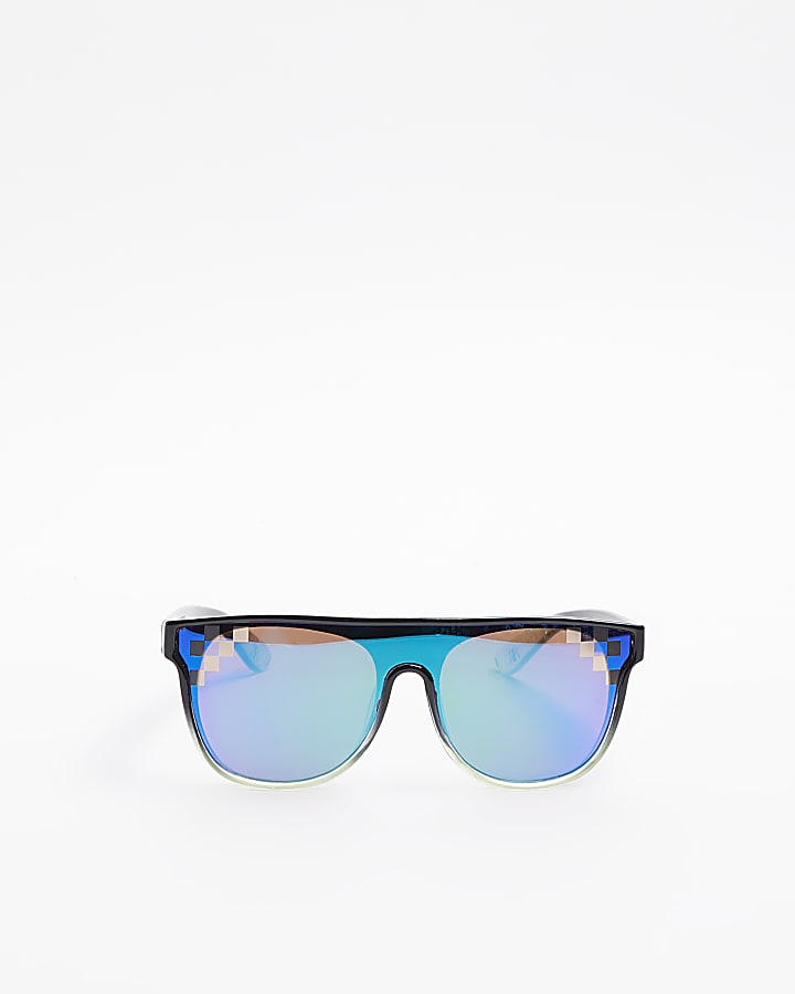 Mini boys lime ombre visor sunglasses