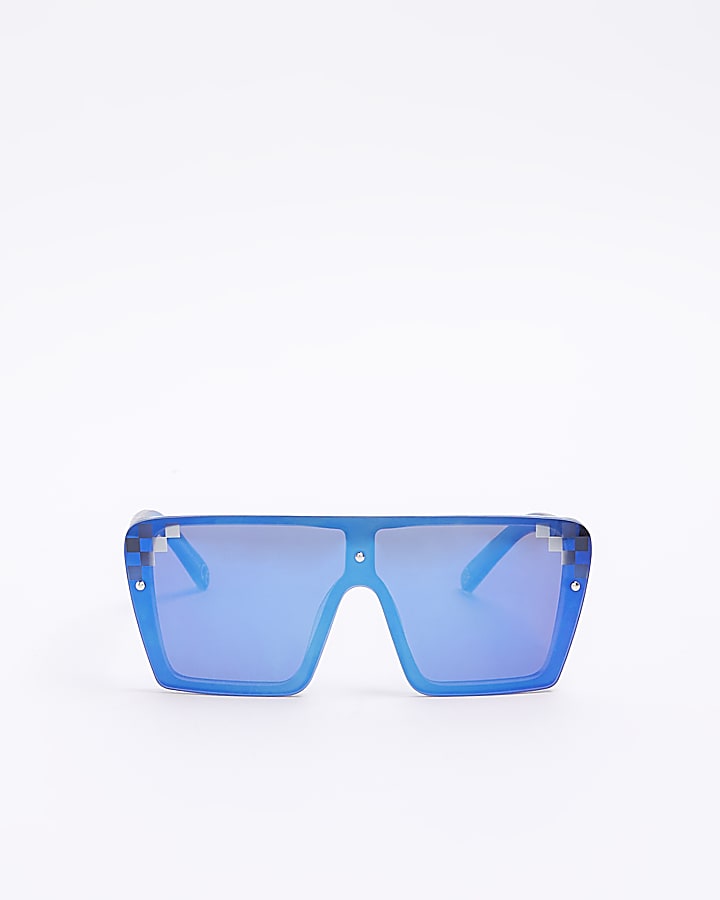 Boys blue ombre visor sunglasses