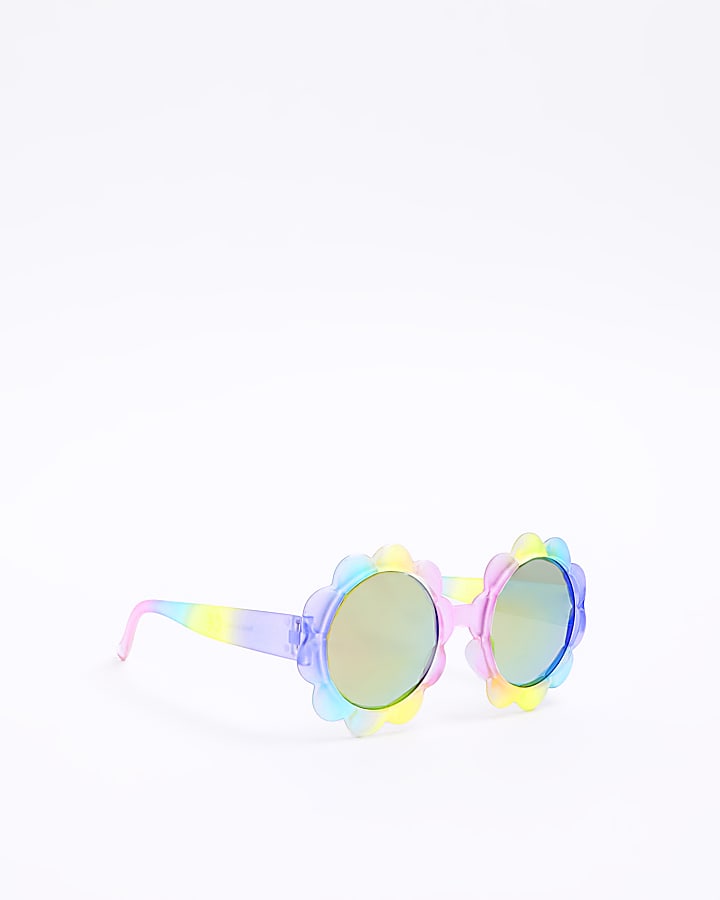 Mini girls multi coloured flower sunglasses