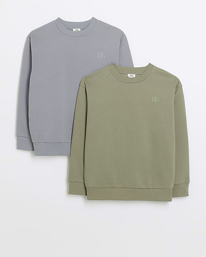 Boys khaki sweatshirt 2 pack