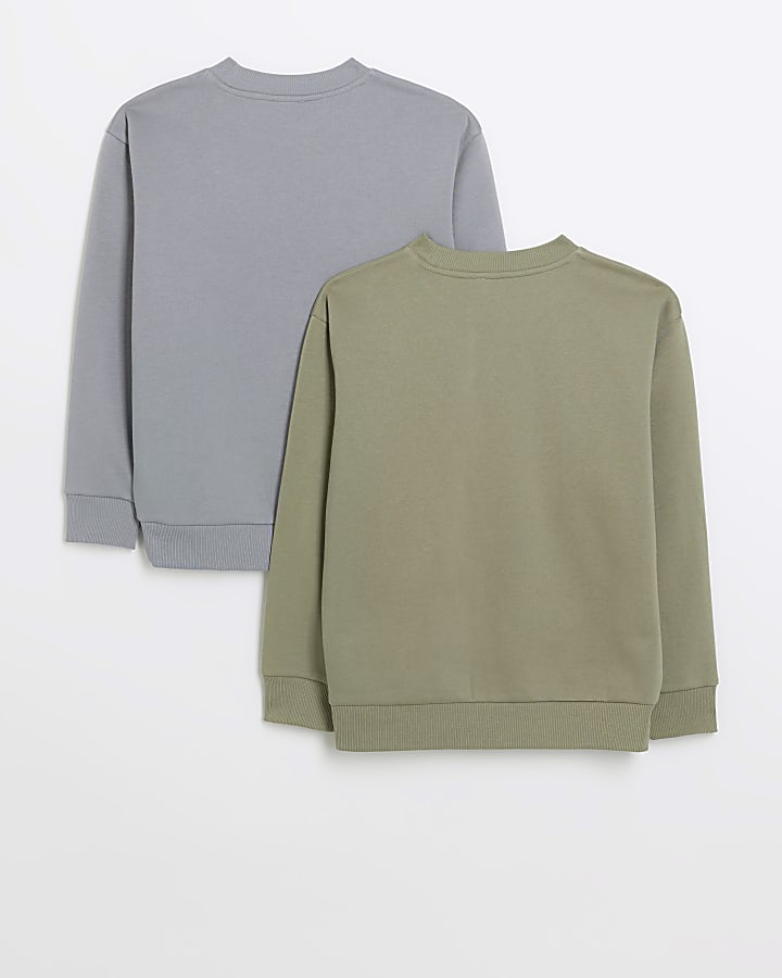 Boys khaki sweatshirt 2 pack