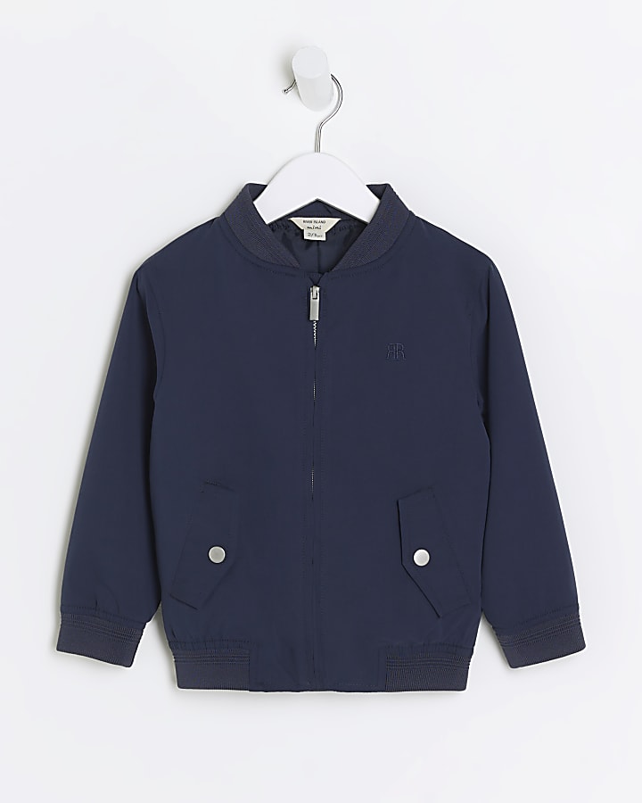 Mini boys navy bomber jacket