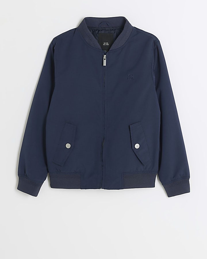 Boys navy smart bomber jacket