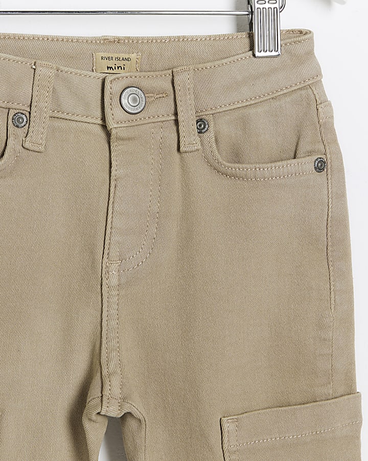 Mini boys stone utility tapered jeans