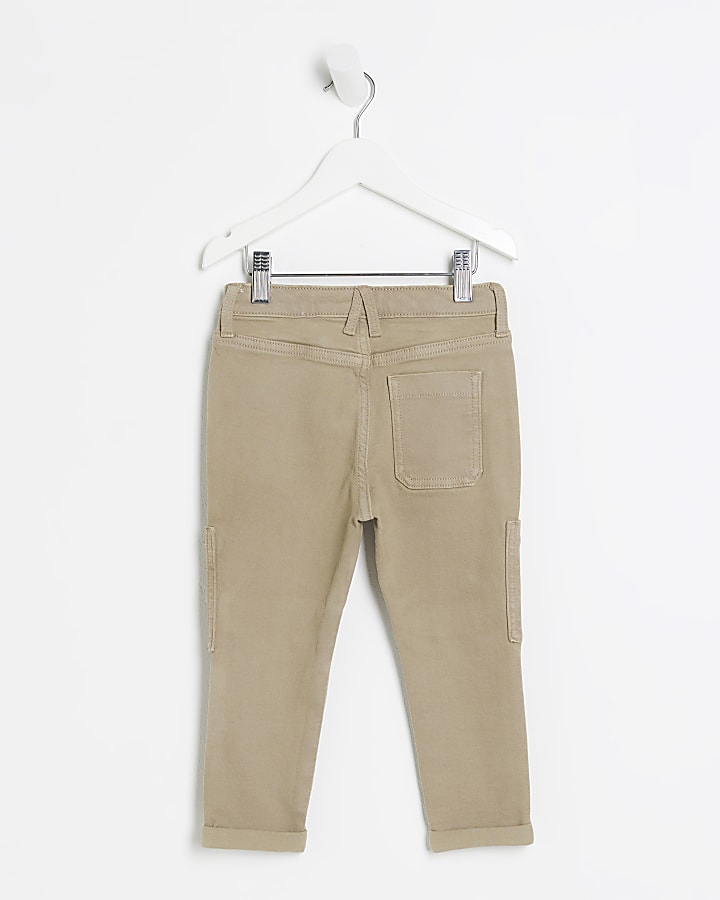Mini boys stone utility tapered jeans