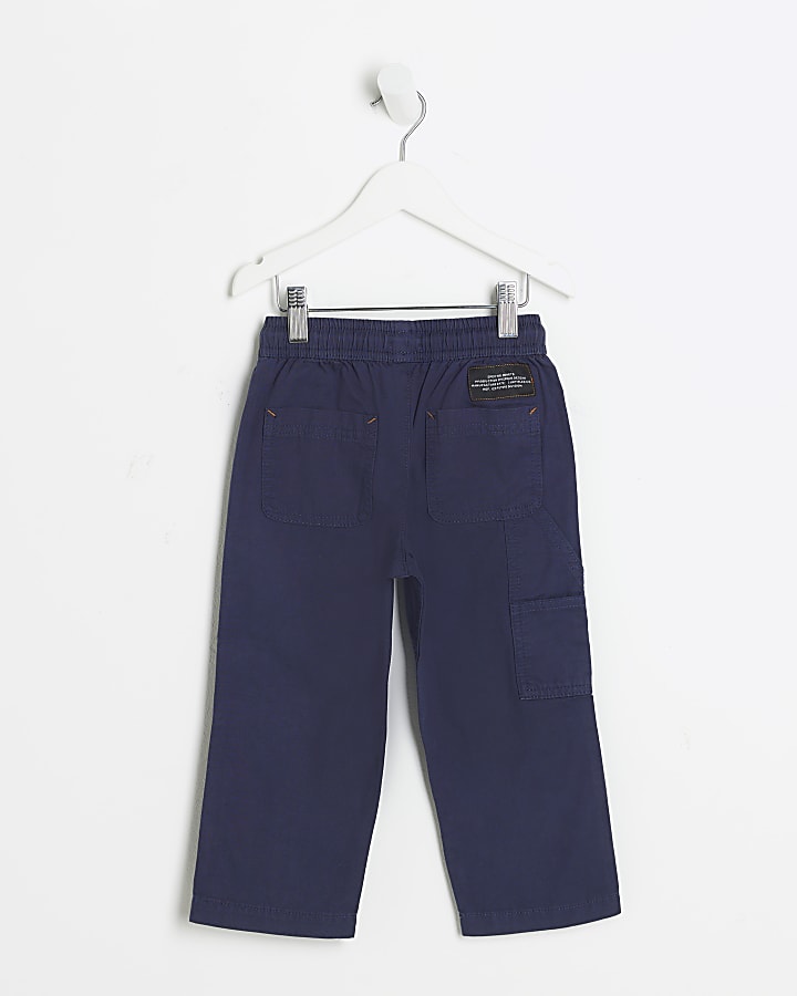 Mini boys navy utility carpenter trousers