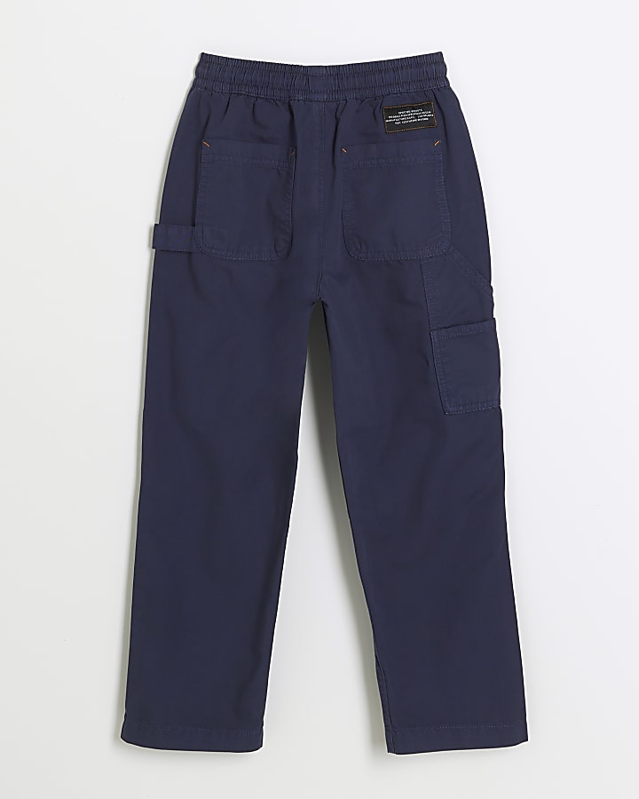 Boys navy carpenter trousers