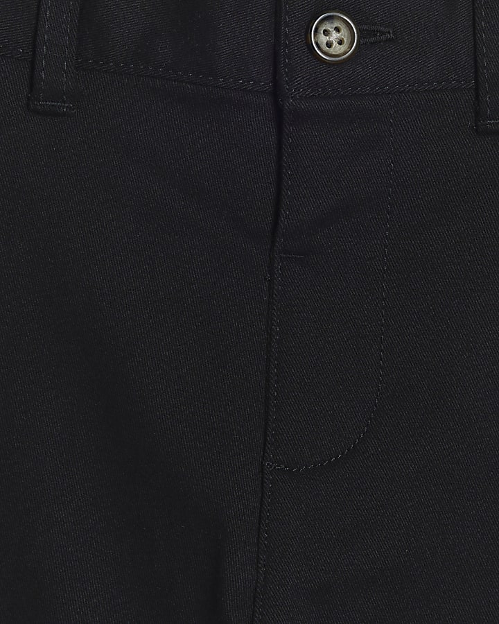 Mini boys black smart chino trousers