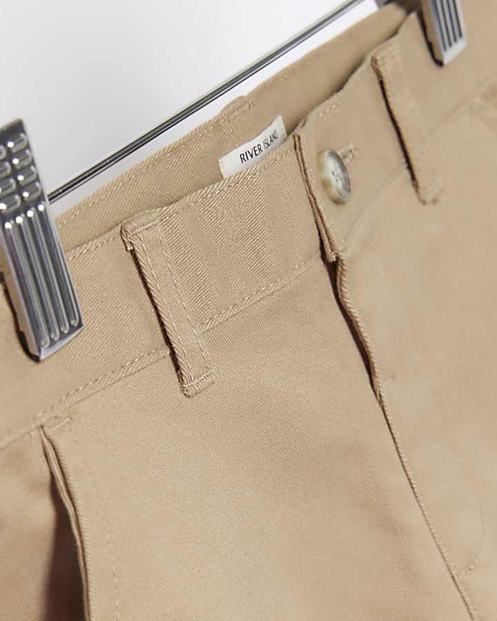 Mini boys brown smart chino trousers