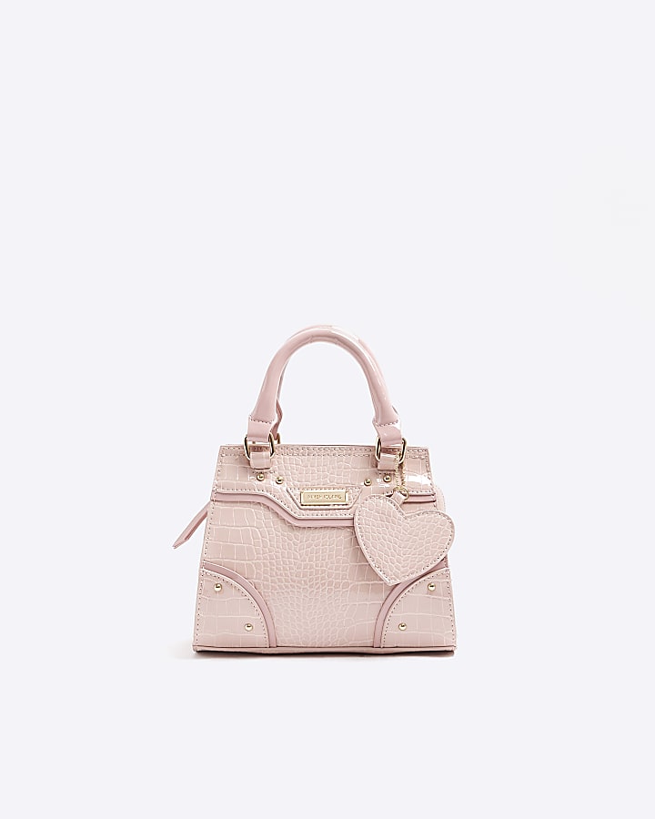 River island pink tote bag deals